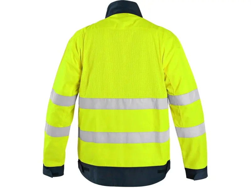 Blůza CXS HALIFAX, výstražná se síťovinou, pánská, žluto-modrá, vel. 64